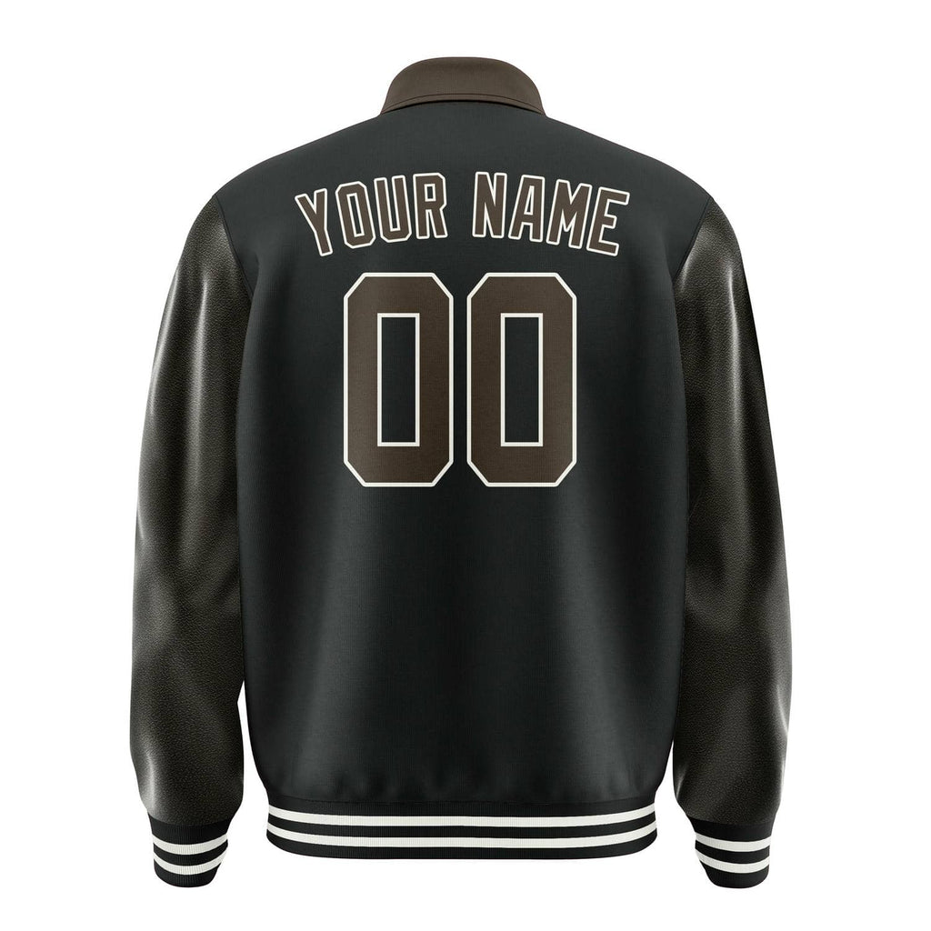 Custom Black Brown Jacket