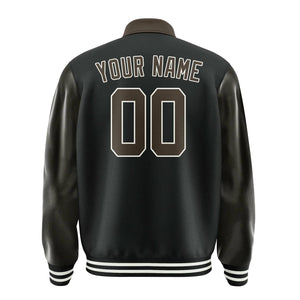 Custom Black Brown Jacket