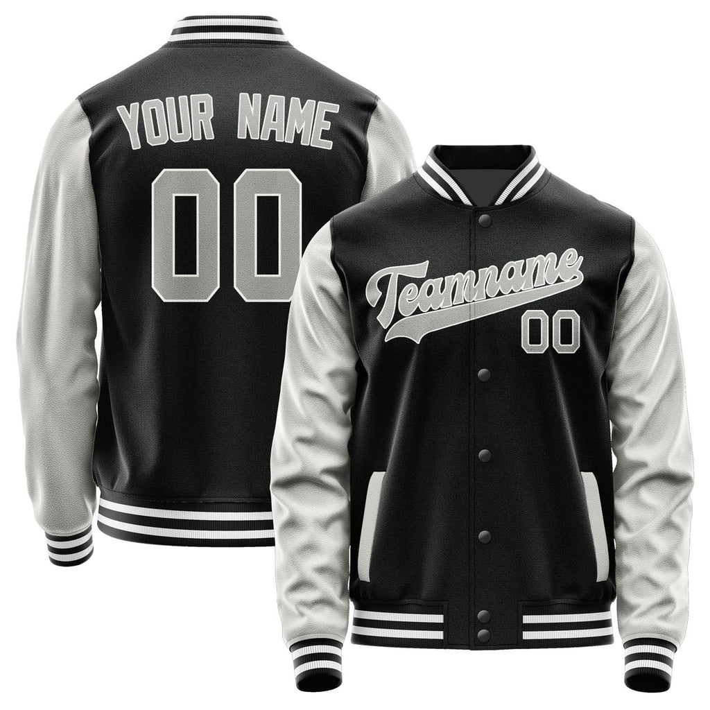 Custom Black Gray Jacket JA1717041718B31804