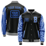 Custom Black Sky Blue Jacket