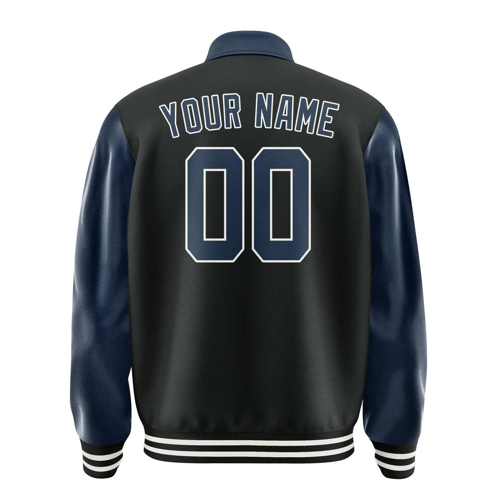 Custom Black Blue Jacket