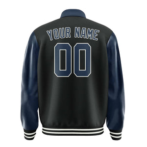Custom Black Blue Jacket