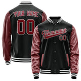 Custom Black Crimson Red Jacket