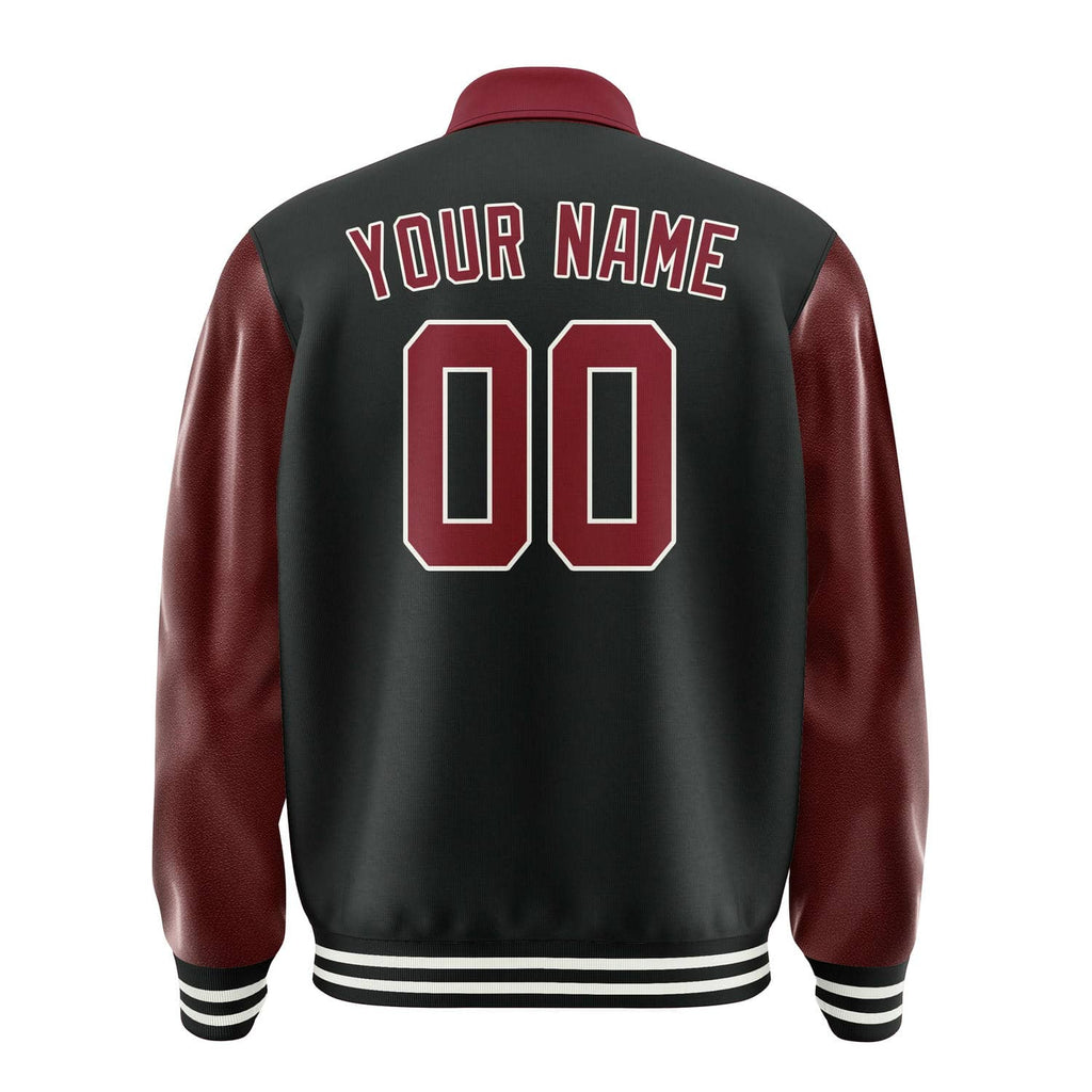 Custom Black Crimson Red Jacket