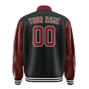 Custom Black Crimson Red Jacket