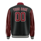 Custom Black Crimson Red Jacket