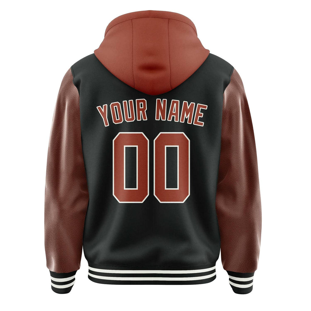 Custom Black Coral Red Jacket