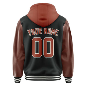 Custom Black Coral Red Jacket