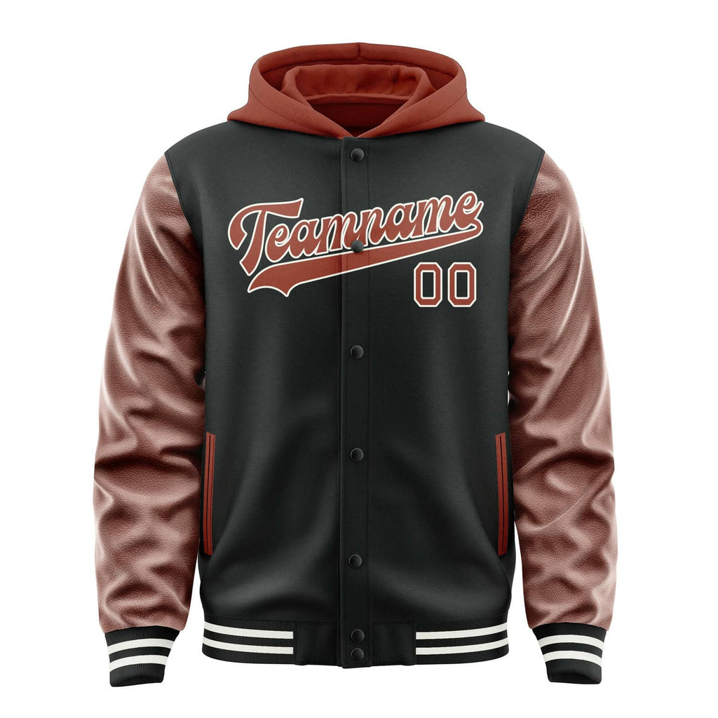 Custom Black Coral Red Jacket