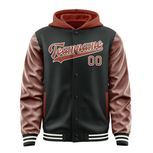 Custom Black Coral Red Jacket