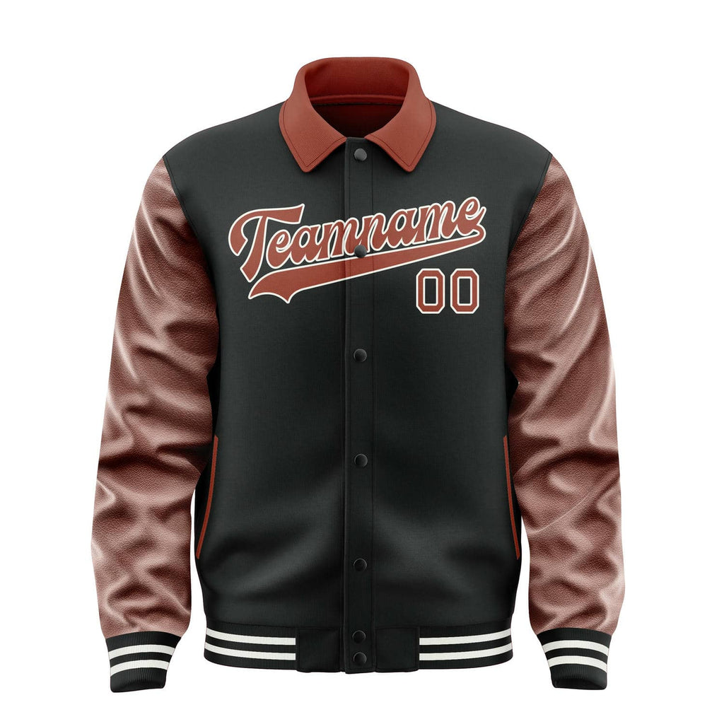 Custom Black Coral Red Jacket