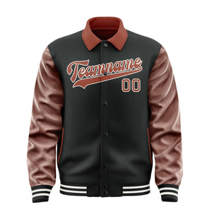 Custom Black Coral Red Jacket
