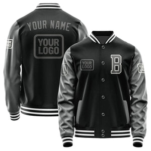 Custom Black Dark Grey Jacket JA171720171818202018