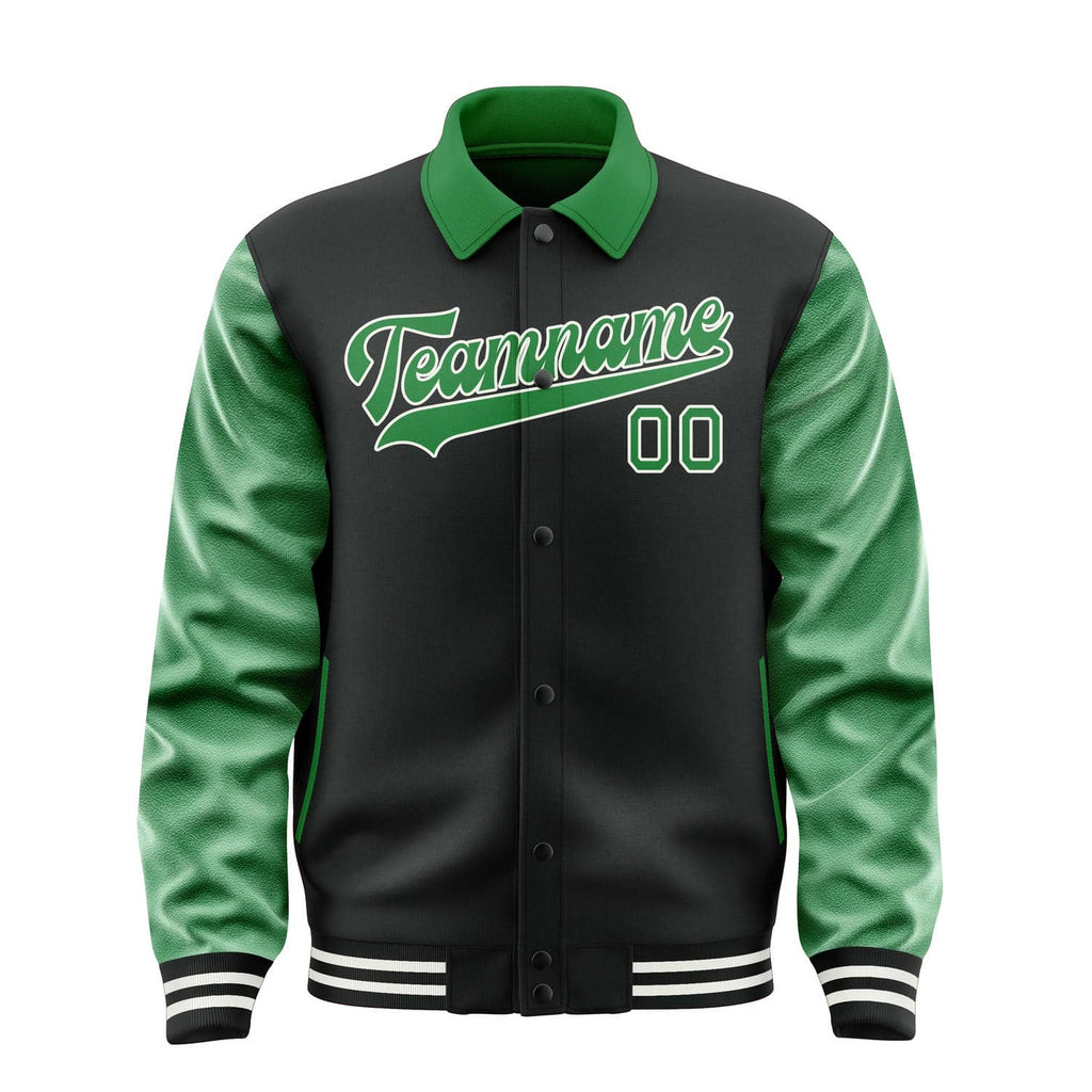 Custom Black Emerald Green Jacket