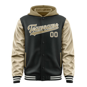 Custom Black Light Khaki Jacket