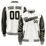 Custom White Olive Jacket