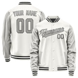 Custom White Gray Jacket