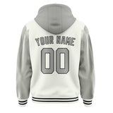 Custom White Gray Jacket