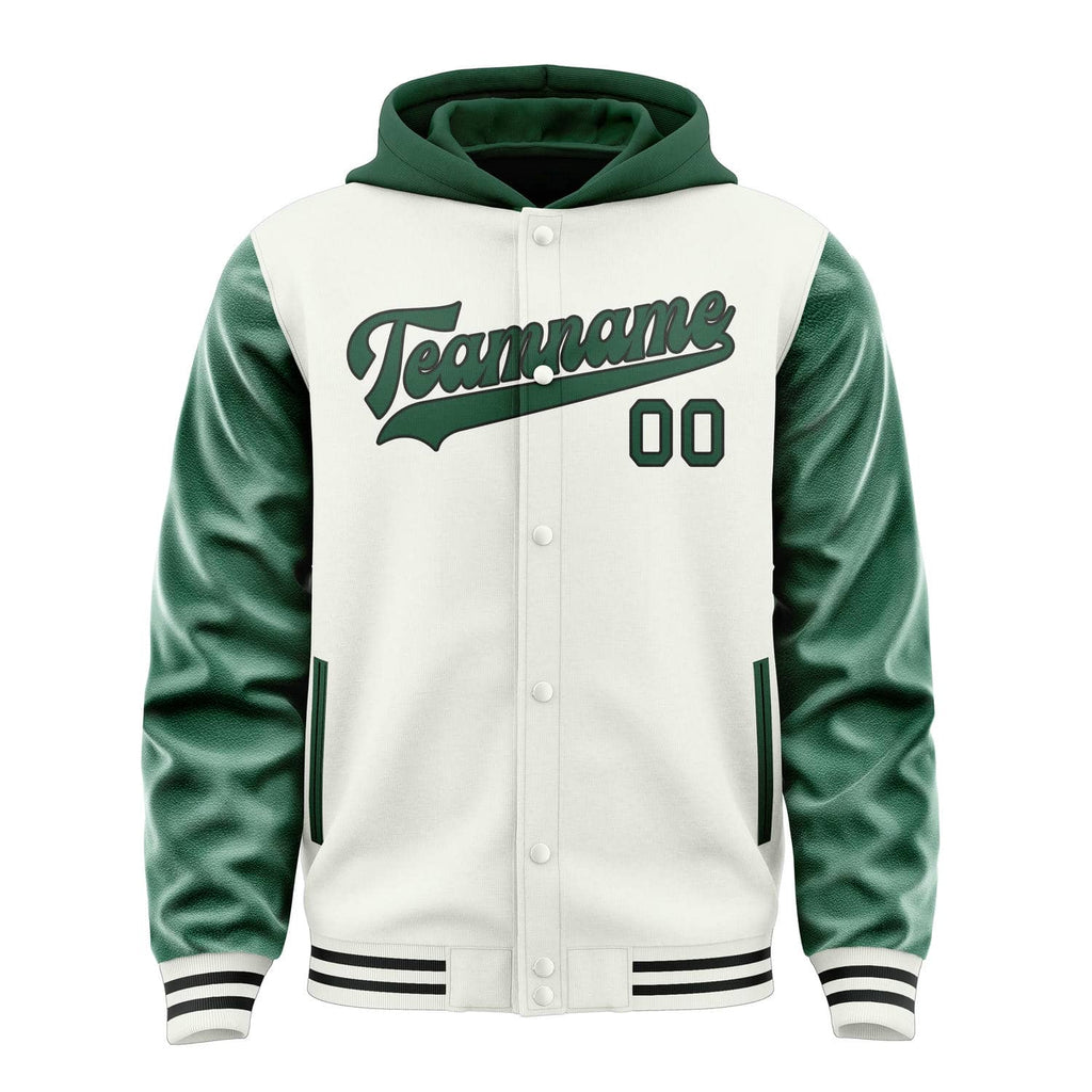 Custom White Green Jacket
