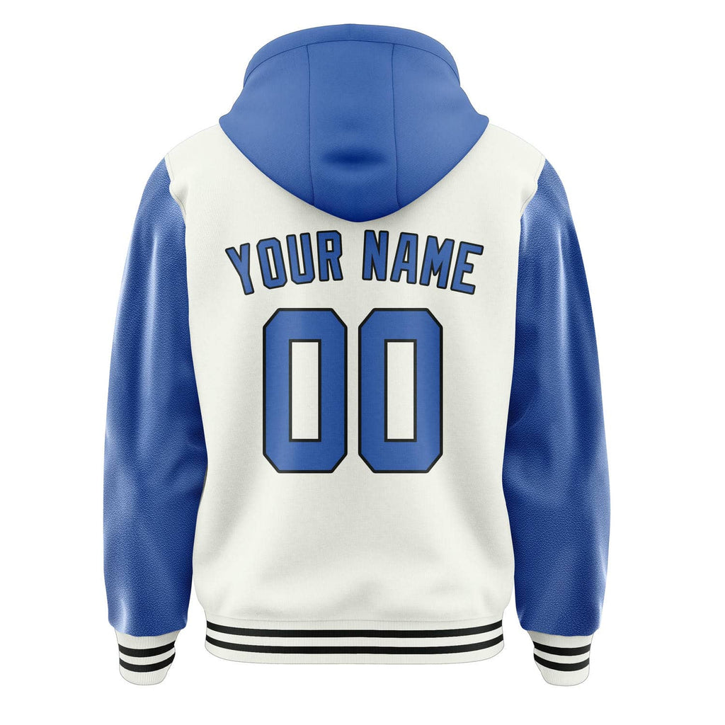 Custom White Sky Blue Jacket