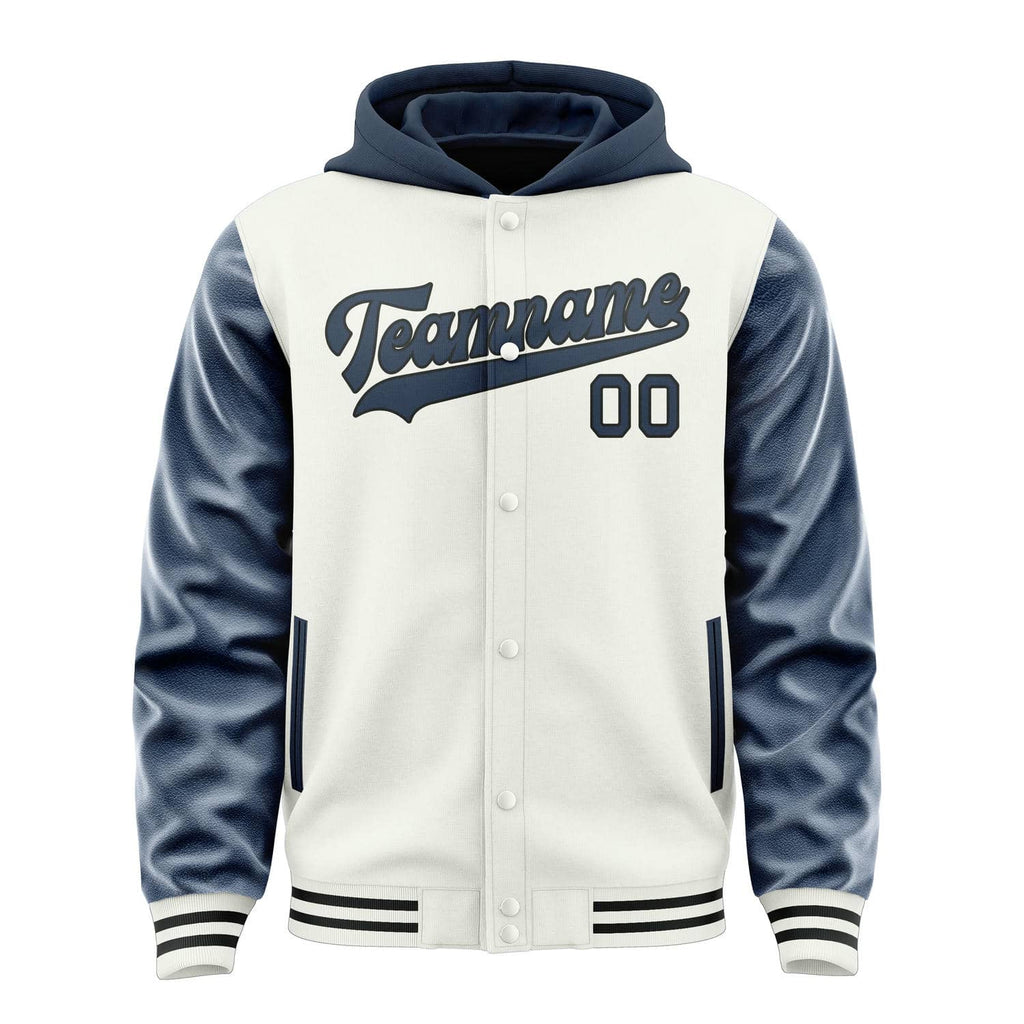 Custom White Blue Jacket