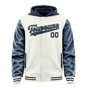 Custom White Blue Jacket