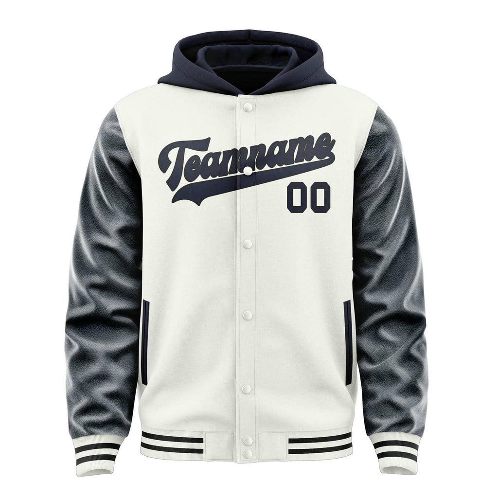 Custom White Navy Jacket