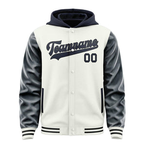 Custom White Navy Jacket