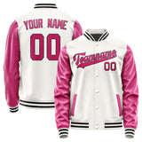 Custom White Pink Jacket