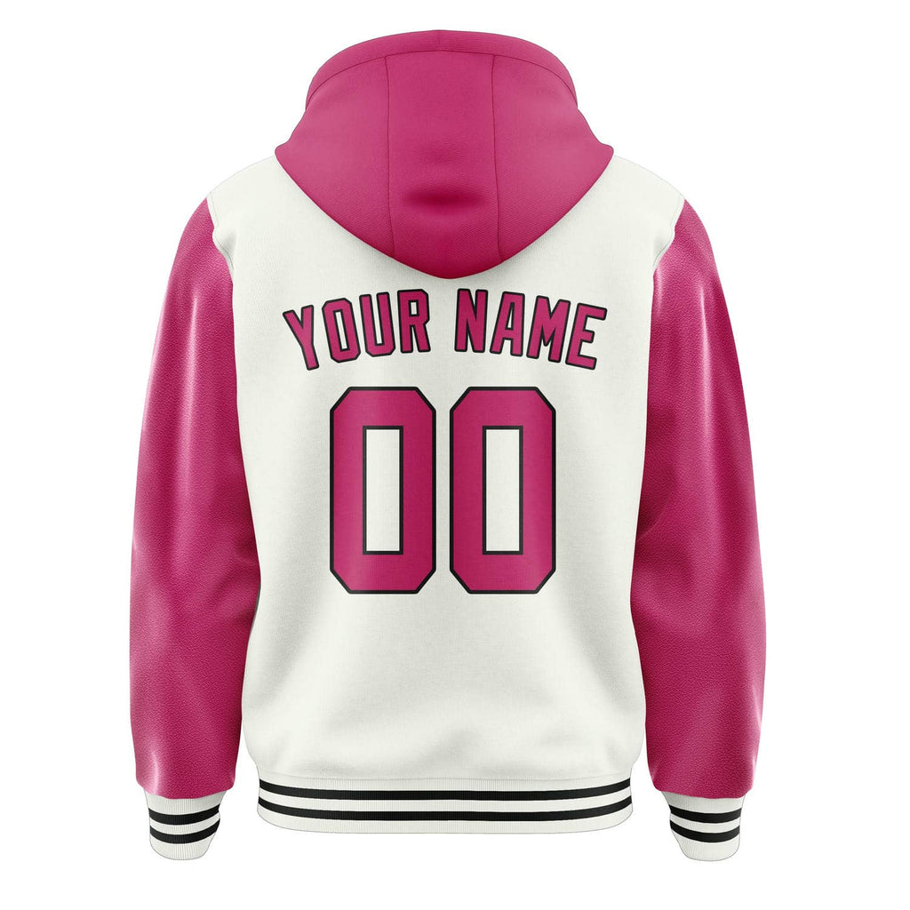 Custom White Pink Jacket