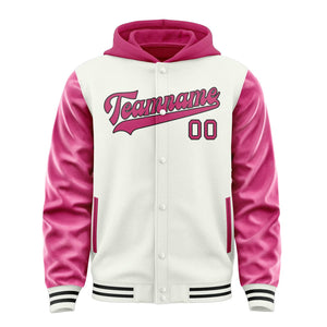 Custom White Pink Jacket