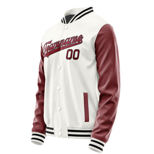 Custom White Crimson Red Jacket JA1818151817B31715