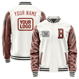 Custom White Coral Red Jacket