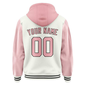 Custom White Light Pink Jacket