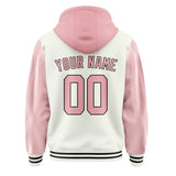 Custom White Light Pink Jacket