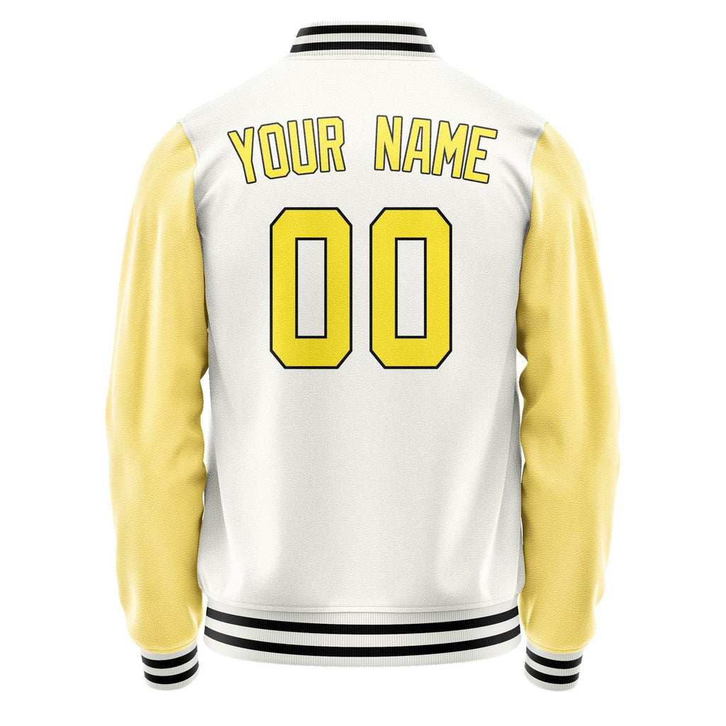 Custom White Light Yellow Jacket JA1818261817B31726