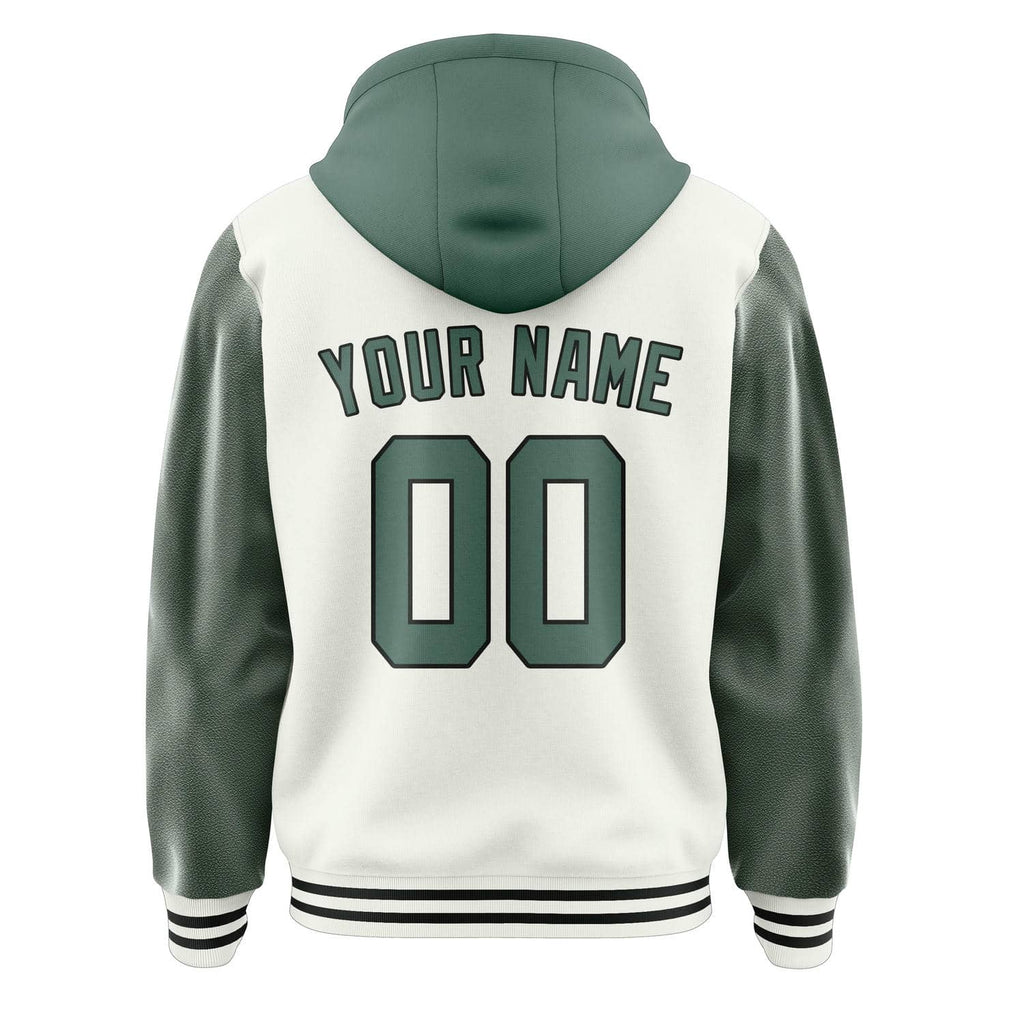 Custom White Blue Green Jacket