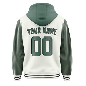 Custom White Blue Green Jacket