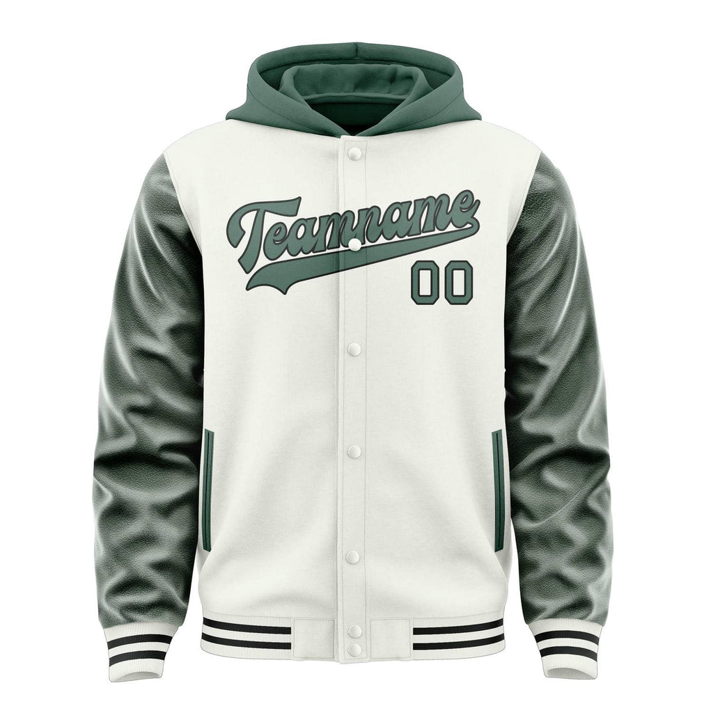 Custom White Blue Green Jacket