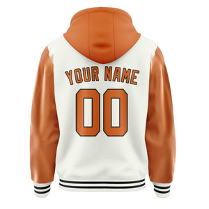 Custom White Orange Jacket