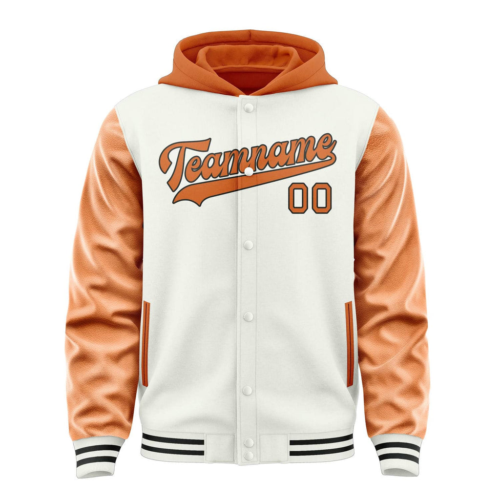 Custom White Orange Jacket
