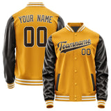 Custom Yellow Brown Jacket