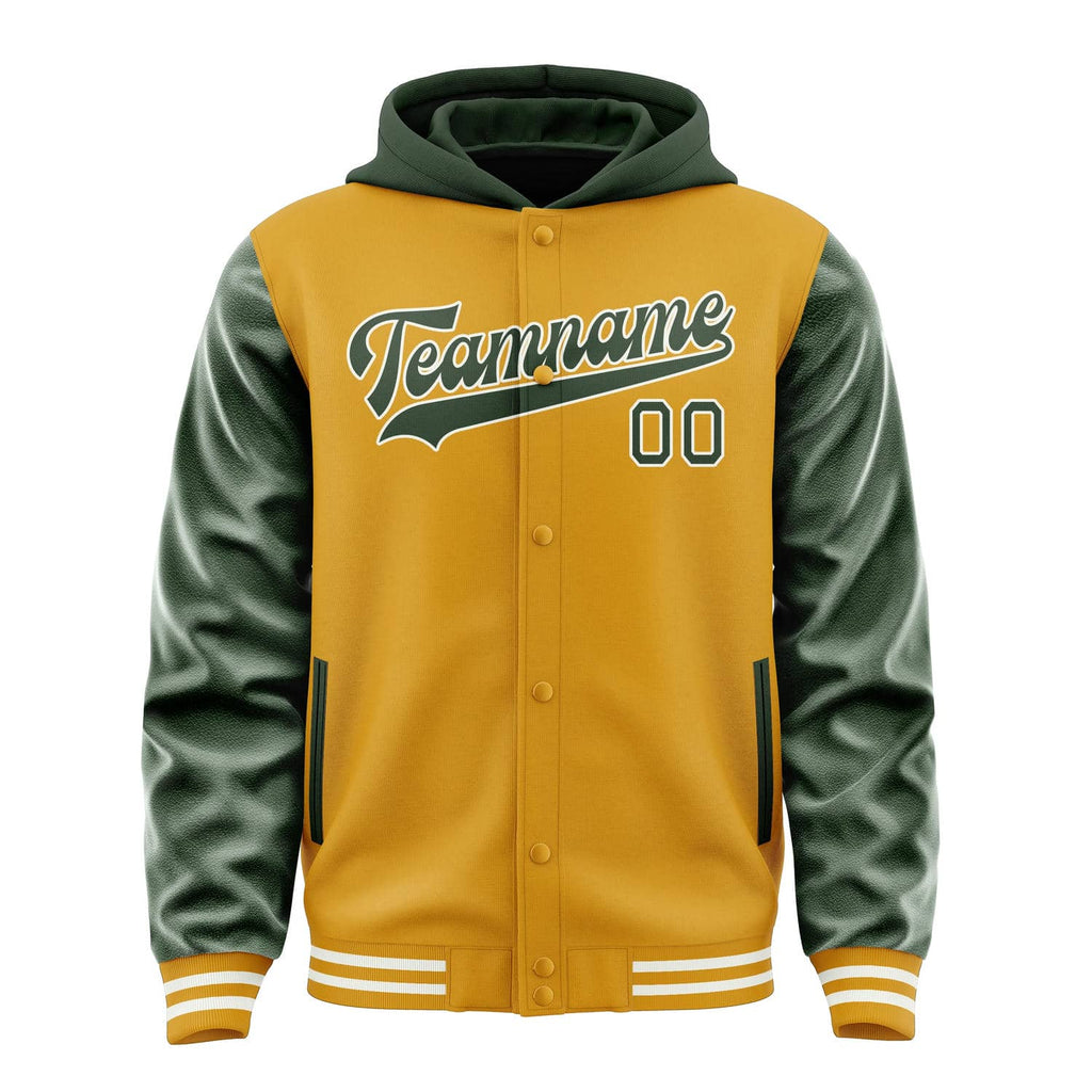 Custom Yellow Dark Green Jacket