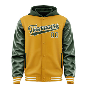 Custom Yellow Dark Green Jacket