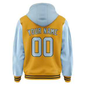 Custom Yellow Light Blue Jacket