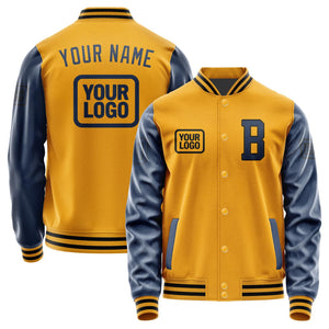 Custom Yellow Blue Jacket JA191910191717101017