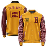 Custom Yellow Crimson Red Jacket JA191915191717151517