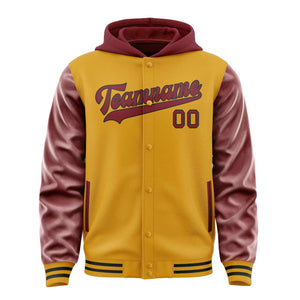 Custom Yellow Crimson Red Jacket