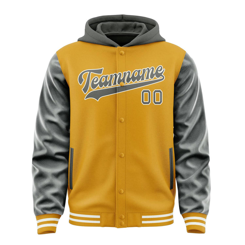 Custom Yellow Dark Grey Jacket