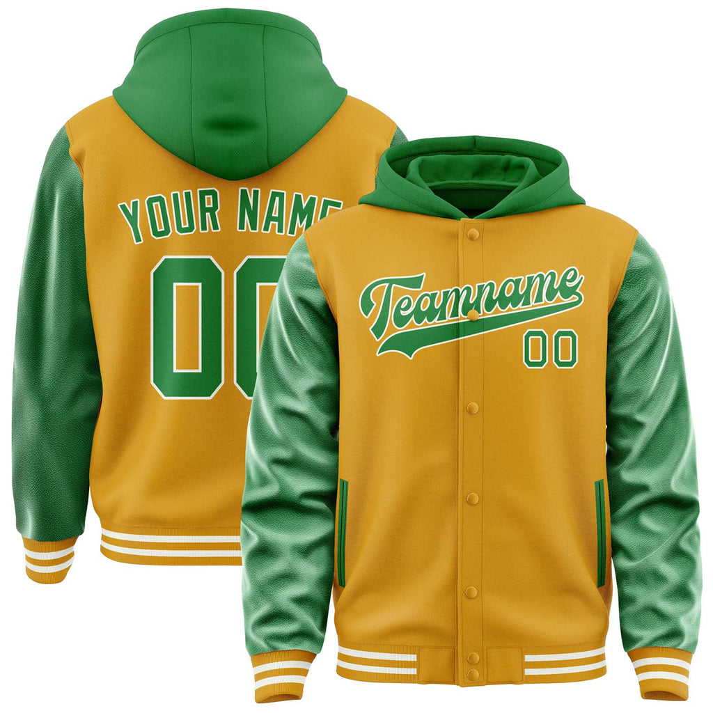 Custom Yellow Emerald Green Jacket